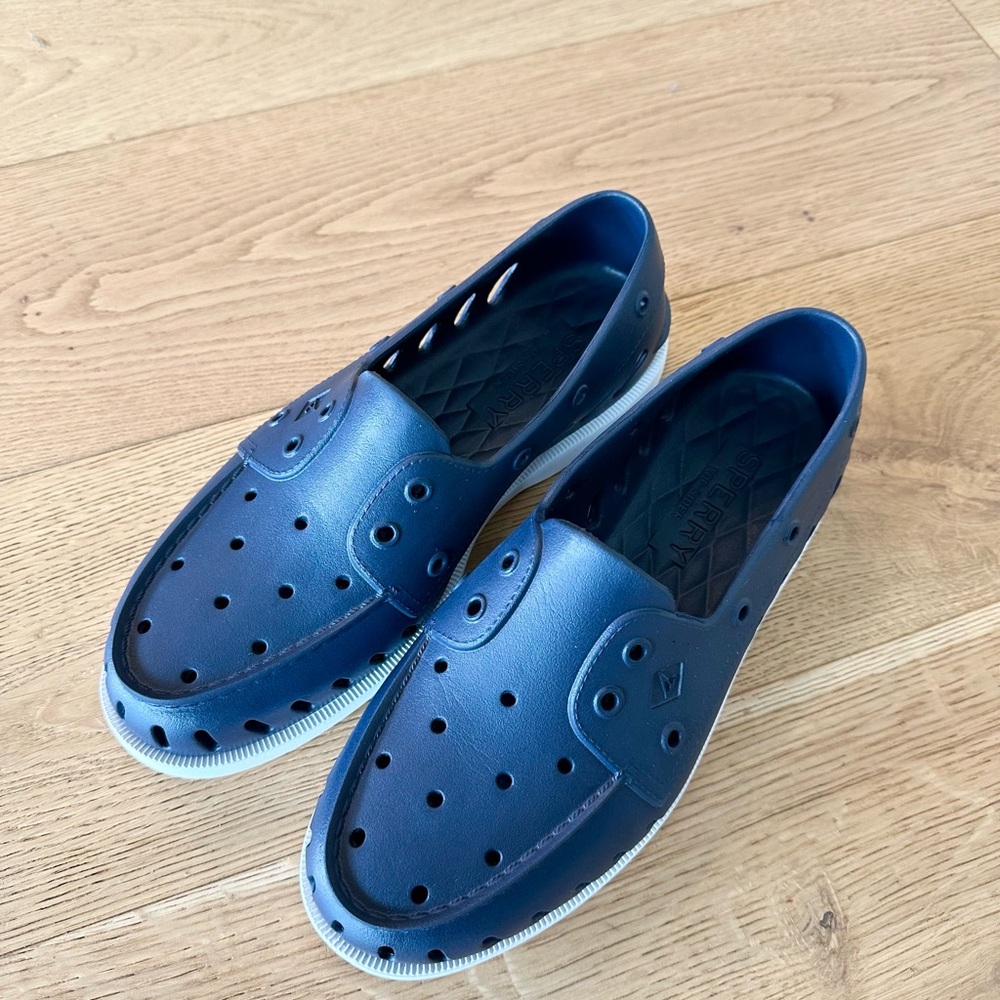 Sperry Top Side Unisex W11/M9.5 Authentic Original Float Boat Shoe Loafer Blue.